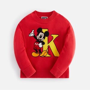 Disney | Kith Kids for Mickey & Friends Mickey K Crewneck Sweater “Fame” Size XL